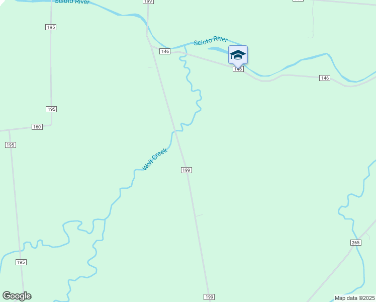 map of restaurants, bars, coffee shops, grocery stores, and more near 14166 Township Road 199 in Kenton