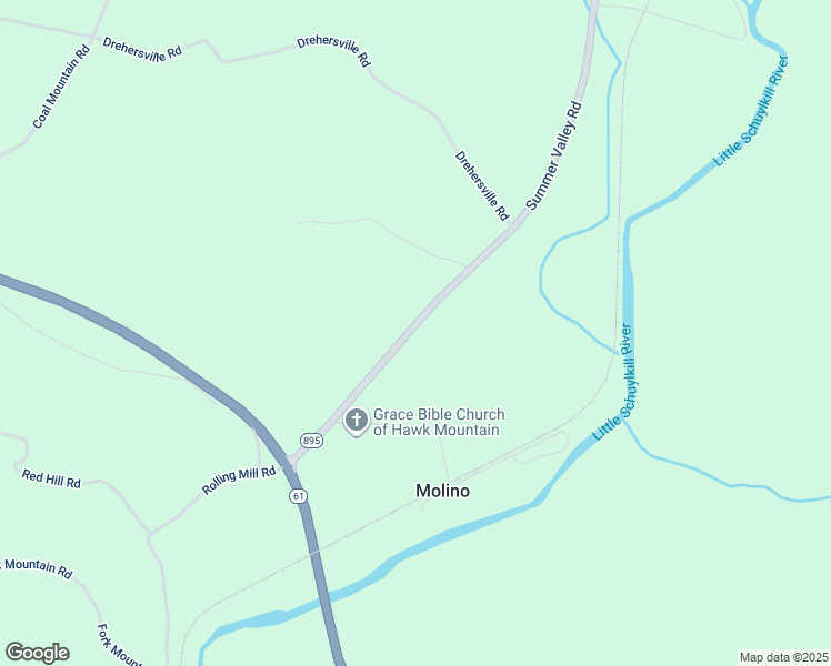 map of restaurants, bars, coffee shops, grocery stores, and more near 70 Summer Valley Road in Orwigsburg