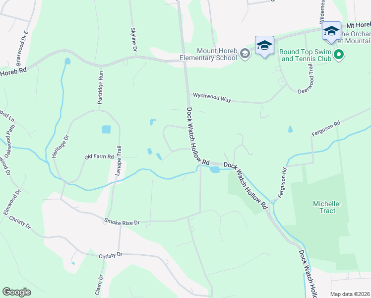 map of restaurants, bars, coffee shops, grocery stores, and more near 1 Stonehedge Court in Warren