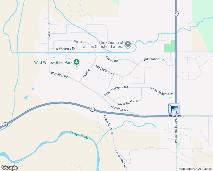 map of restaurants, bars, coffee shops, grocery stores, and more near 1962 Bluff Crest Road in Kamas