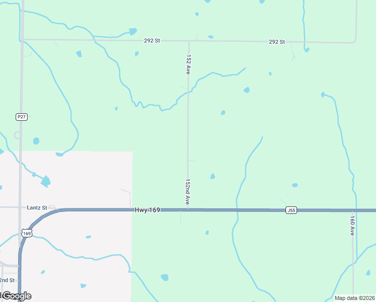 map of restaurants, bars, coffee shops, grocery stores, and more near 152nd Avenue in Ringgold County