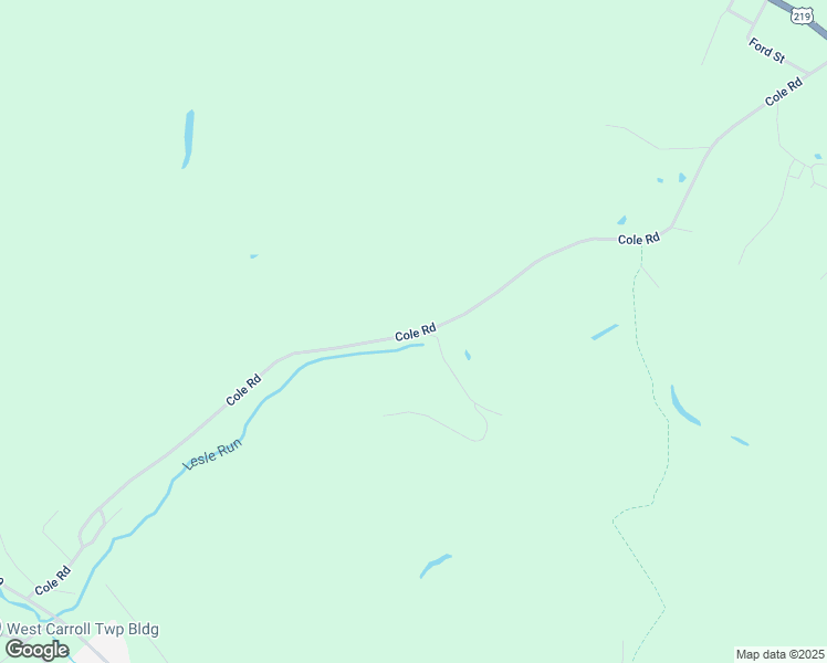 map of restaurants, bars, coffee shops, grocery stores, and more near 599 Cole Rd in Carrolltown