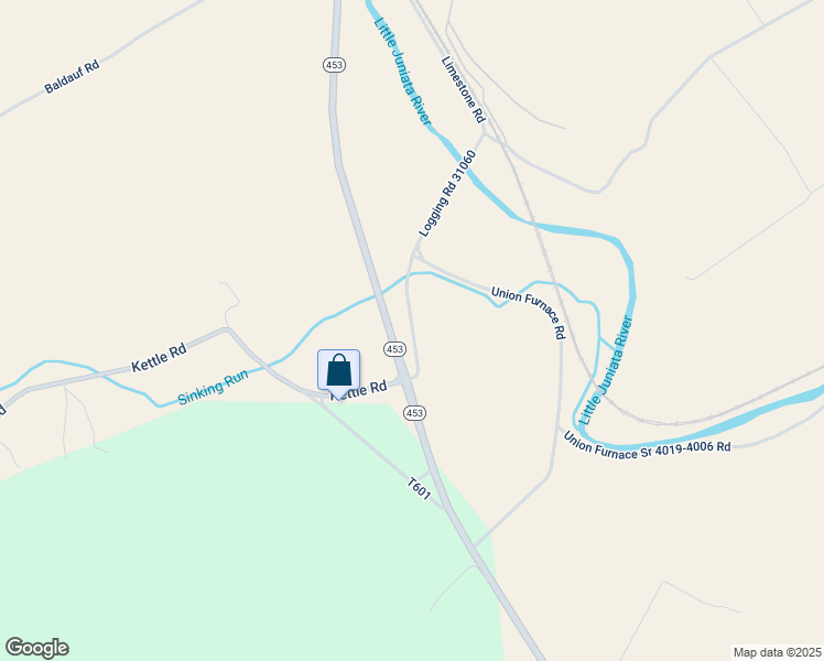 map of restaurants, bars, coffee shops, grocery stores, and more near Pembontor Road in Blair County