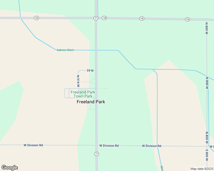 map of restaurants, bars, coffee shops, grocery stores, and more near 8921 West 44 North in Fowler