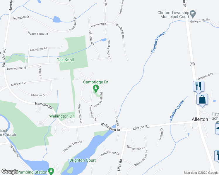 map of restaurants, bars, coffee shops, grocery stores, and more near 6 Windsor Court in Hunterdon County