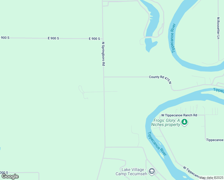 map of restaurants, bars, coffee shops, grocery stores, and more near 12635 West Tecumseh Bend Road in Brookston