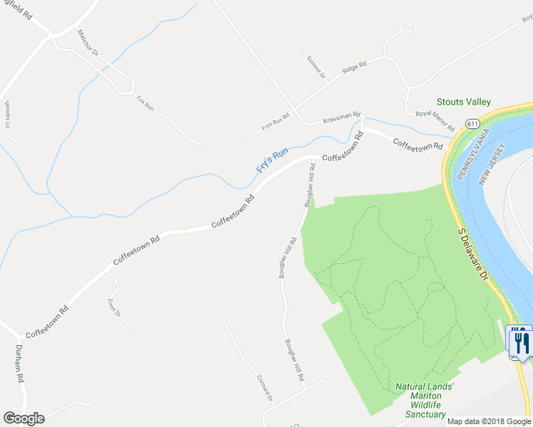 map of restaurants, bars, coffee shops, grocery stores, and more near 245 Coffeetown Road in Easton