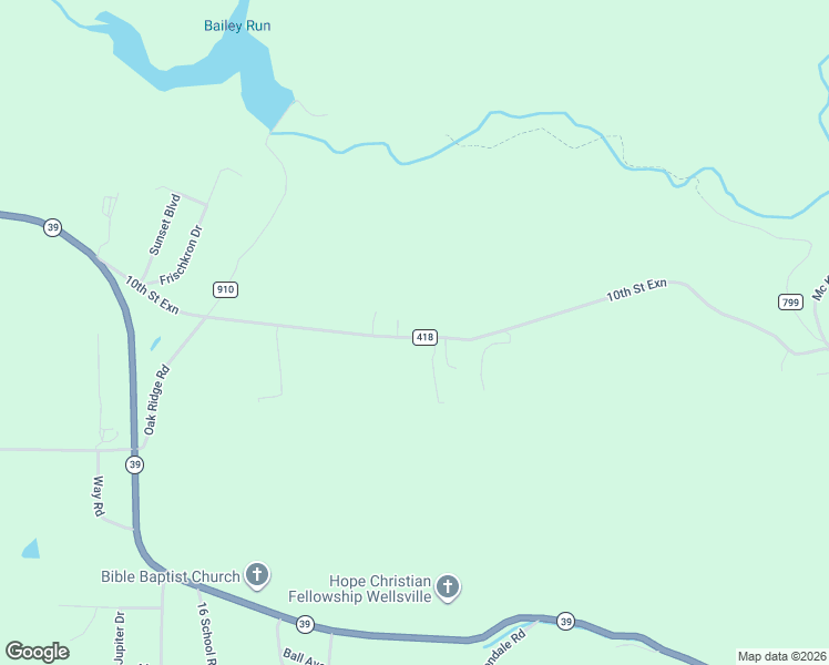 map of restaurants, bars, coffee shops, grocery stores, and more near 43084 10th Saint Exn in Wellsville