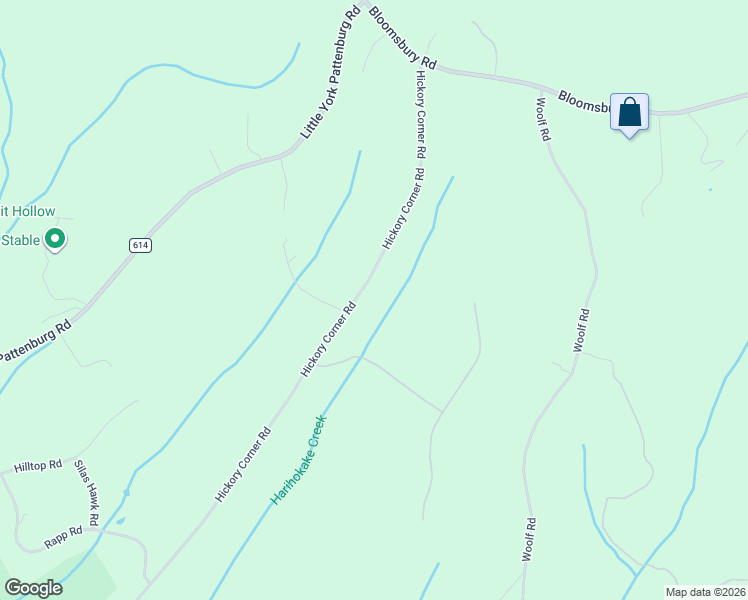 map of restaurants, bars, coffee shops, grocery stores, and more near 57 Hickory Corner Rd in Milford