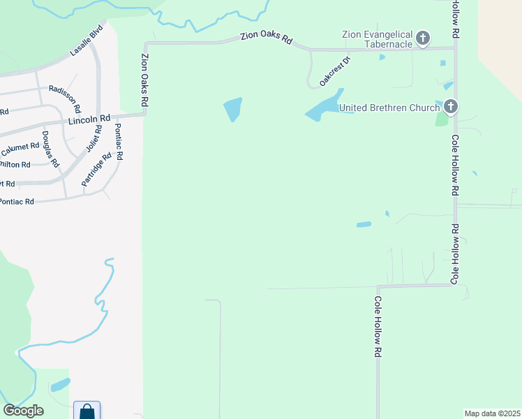 map of restaurants, bars, coffee shops, grocery stores, and more near 1-99 Oaks Avenue in Pekin