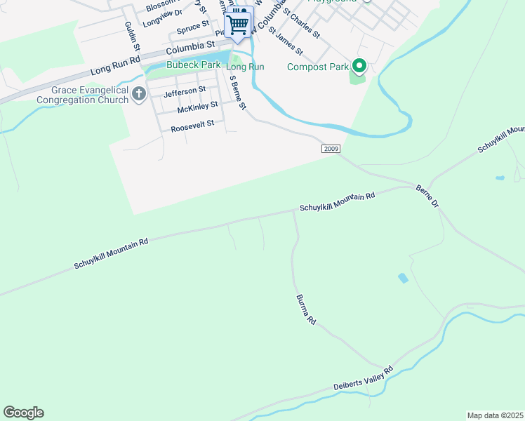 map of restaurants, bars, coffee shops, grocery stores, and more near 1061 Schuylkill Mountain Road in Schuylkill Haven