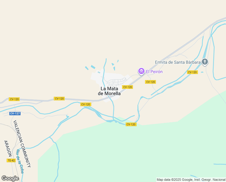 map of restaurants, bars, coffee shops, grocery stores, and more near 7 Carrer Sal in La Mata de Morella