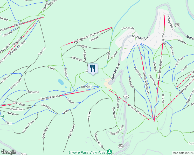 map of restaurants, bars, coffee shops, grocery stores, and more near 9101 1/2 Marsac Avenue in Kamas