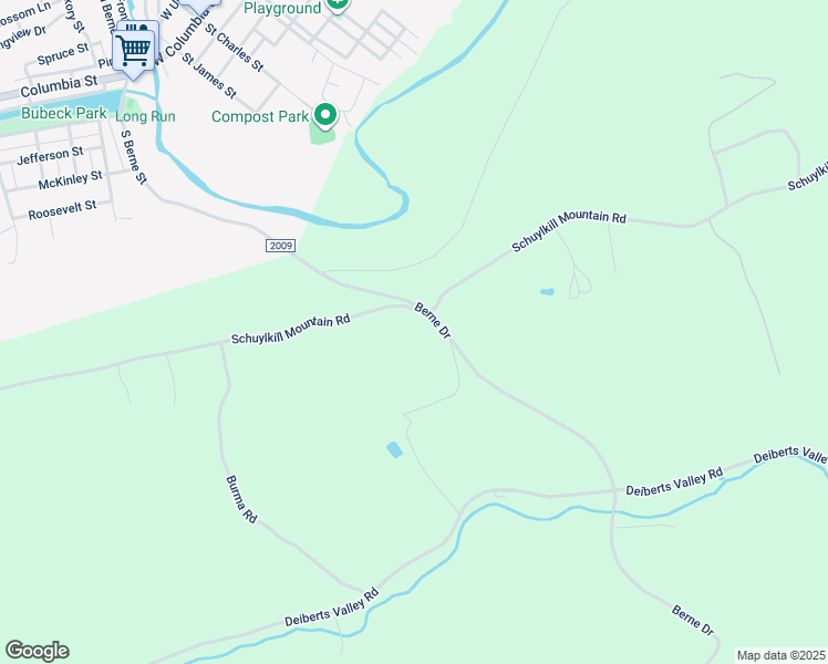 map of restaurants, bars, coffee shops, grocery stores, and more near 1154 Schuylkill Mountain Road in Schuylkill Haven