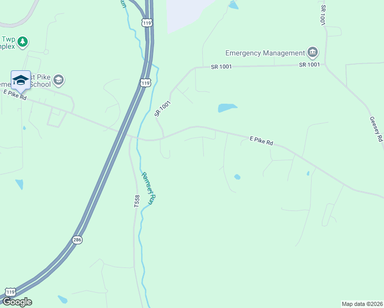 map of restaurants, bars, coffee shops, grocery stores, and more near 59 Merrick Street in Indiana