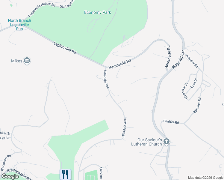map of restaurants, bars, coffee shops, grocery stores, and more near 1870 Hillsdale Avenue in Ambridge