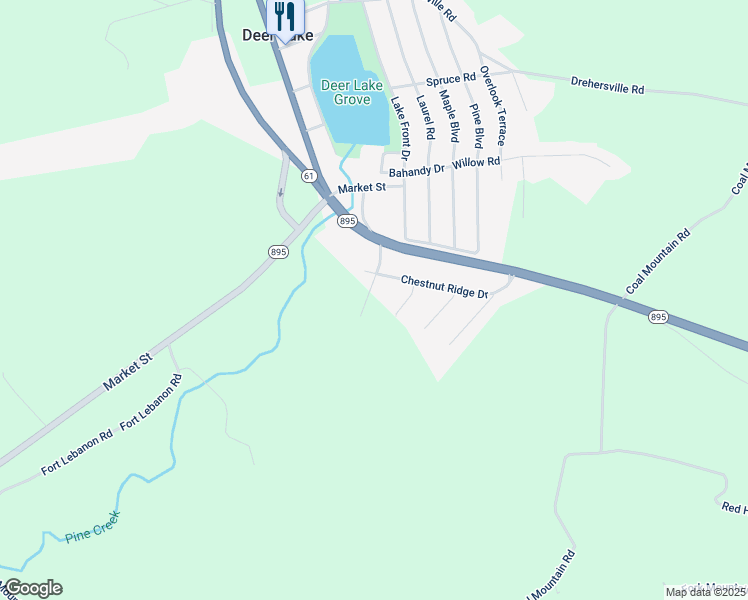 map of restaurants, bars, coffee shops, grocery stores, and more near 107 Holly Road in Orwigsburg
