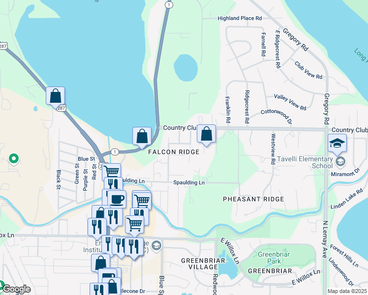 map of restaurants, bars, coffee shops, grocery stores, and more near 314 Red Hawk Drive in Fort Collins