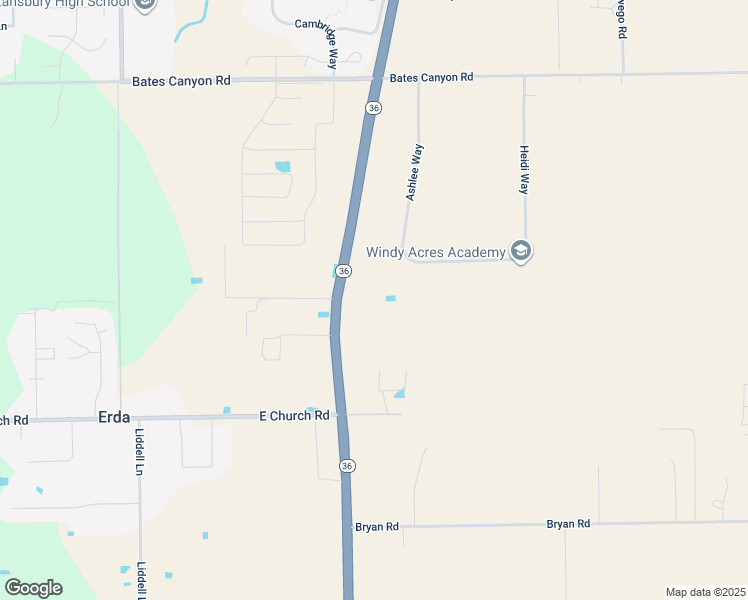 map of restaurants, bars, coffee shops, grocery stores, and more near 4796 Utah 36 in Erda