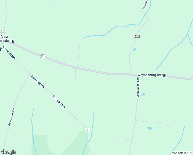 map of restaurants, bars, coffee shops, grocery stores, and more near 2030 Waynesburg Road Northeast in Carrollton