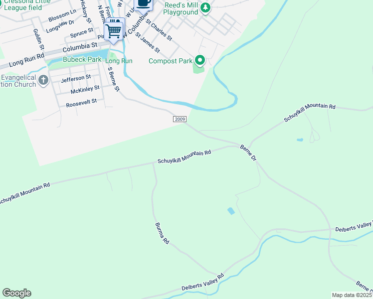 map of restaurants, bars, coffee shops, grocery stores, and more near 1117 Schuylkill Mountain Road in Schuylkill Haven
