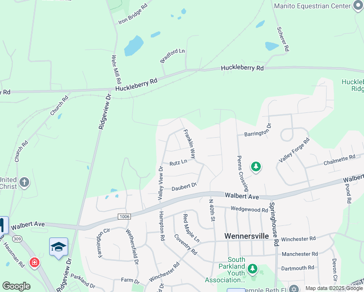 map of restaurants, bars, coffee shops, grocery stores, and more near 4027 Shef's Way in Allentown