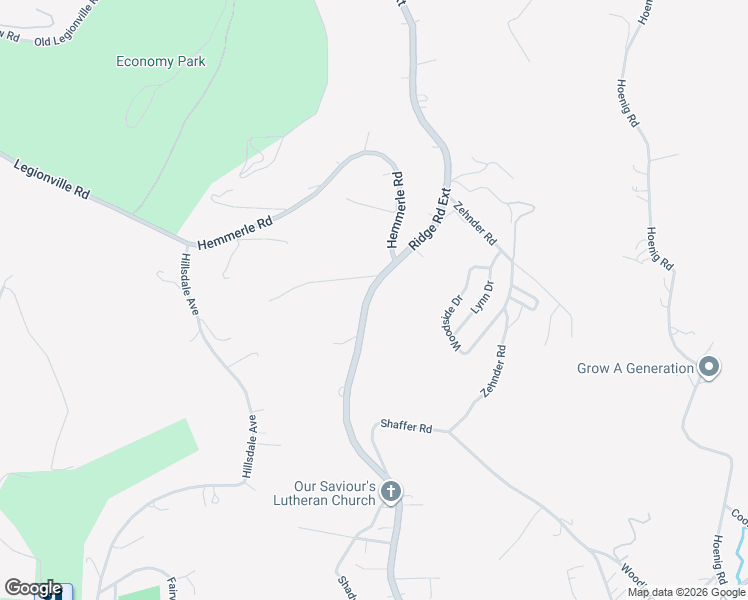 map of restaurants, bars, coffee shops, grocery stores, and more near 2392 Ridge Road Extension in Ambridge