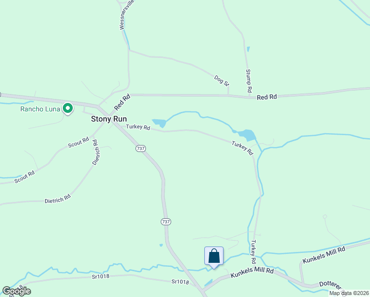 map of restaurants, bars, coffee shops, grocery stores, and more near 156 Turkey Road in Kempton