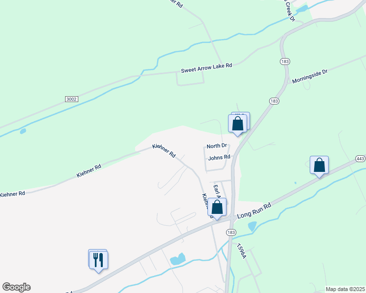 map of restaurants, bars, coffee shops, grocery stores, and more near 133 Kiehner Road in Schuylkill Haven