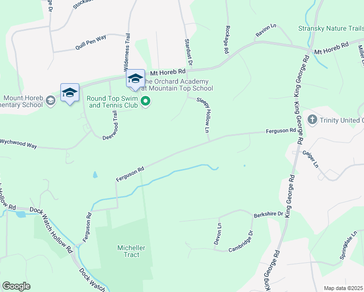 map of restaurants, bars, coffee shops, grocery stores, and more near 57 Ferguson Road in Warren