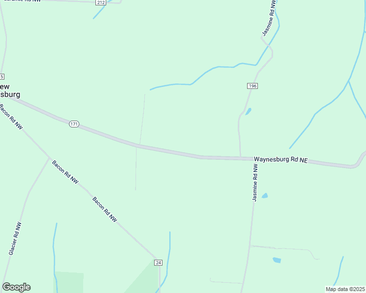 map of restaurants, bars, coffee shops, grocery stores, and more near 2030 Waynesburg Road Northeast in Carrollton