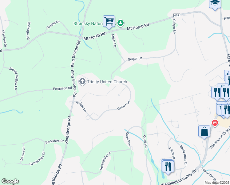 map of restaurants, bars, coffee shops, grocery stores, and more near 2 Dory Court in Warren