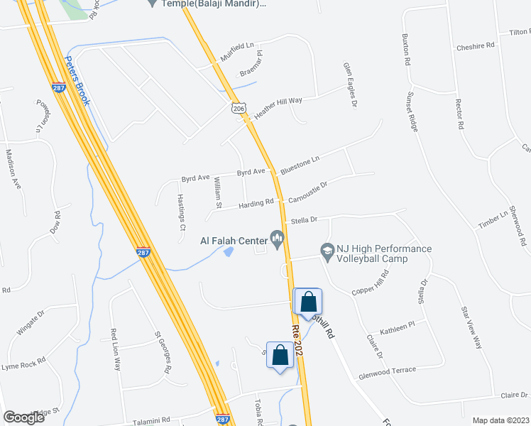 map of restaurants, bars, coffee shops, grocery stores, and more near 100 Bellis Court in Bridgewater Township