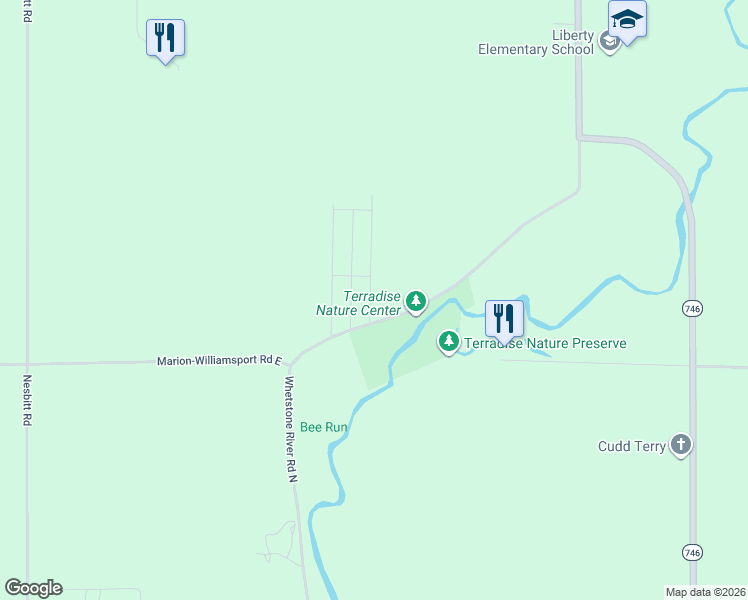map of restaurants, bars, coffee shops, grocery stores, and more near 214 East Street in Caledonia