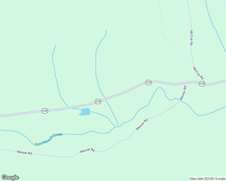 map of restaurants, bars, coffee shops, grocery stores, and more near 11559 Pennsylvania 235 in Thompsontown