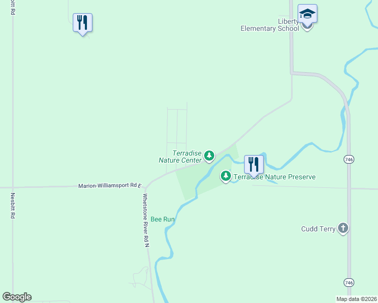 map of restaurants, bars, coffee shops, grocery stores, and more near 214 East Street in Caledonia