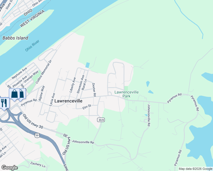 map of restaurants, bars, coffee shops, grocery stores, and more near 81 Grandview Rd in Chester