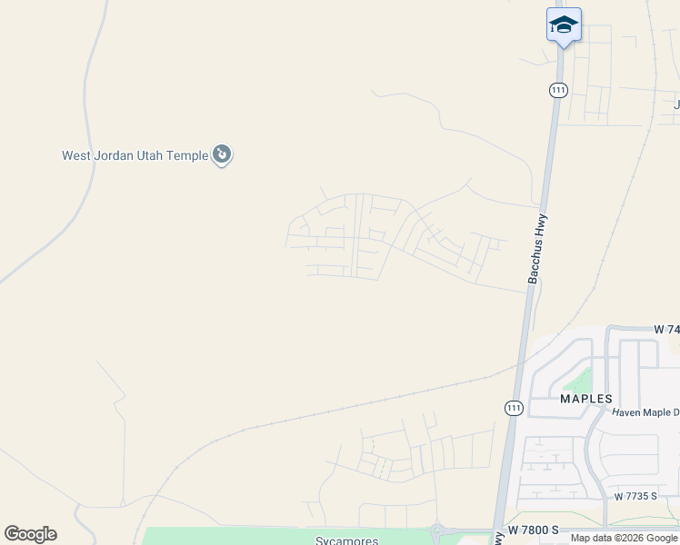 map of restaurants, bars, coffee shops, grocery stores, and more near 7224 Hikers Pass Drive in Copperton