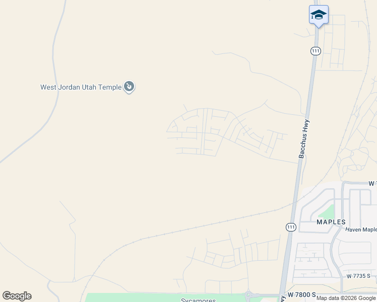 map of restaurants, bars, coffee shops, grocery stores, and more near 7246 Hikers Pass Drive in Copperton