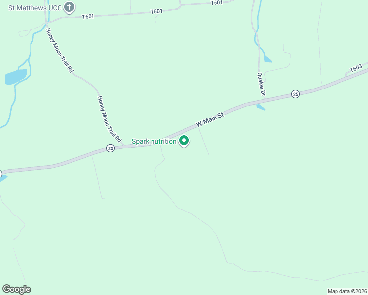 map of restaurants, bars, coffee shops, grocery stores, and more near 8980 Pennsylvania 25 in Spring Glen