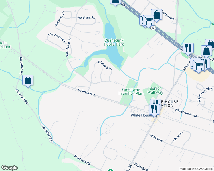 map of restaurants, bars, coffee shops, grocery stores, and more near 200 Van Horne Road in Hunterdon County