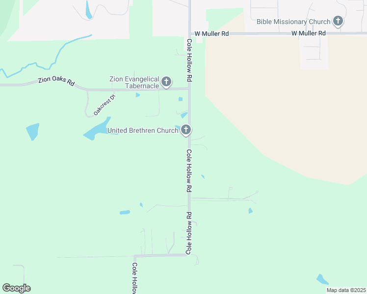 map of restaurants, bars, coffee shops, grocery stores, and more near 3669-4091 Cole Hollow Road in Pekin