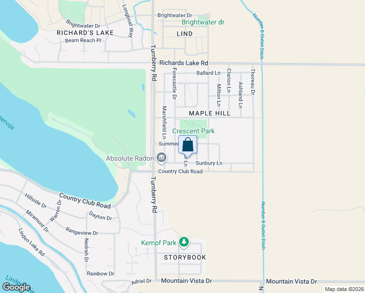 map of restaurants, bars, coffee shops, grocery stores, and more near 2233 Muir Lane in Fort Collins