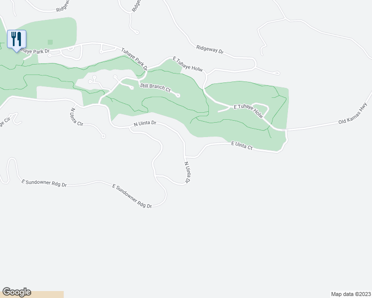 map of restaurants, bars, coffee shops, grocery stores, and more near 9053 North Uinta Drive in Heber City