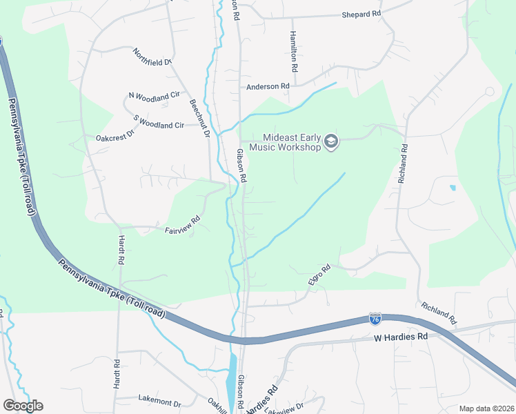 map of restaurants, bars, coffee shops, grocery stores, and more near 5436 Gibson Road in Gibsonia