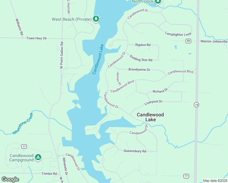 map of restaurants, bars, coffee shops, grocery stores, and more near 42 Candlewood Boulevard in Mount Gilead