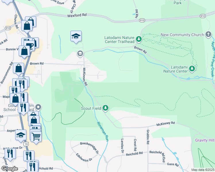map of restaurants, bars, coffee shops, grocery stores, and more near in Wexford