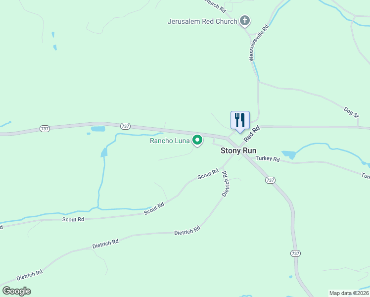 map of restaurants, bars, coffee shops, grocery stores, and more near 40 Brigham Way in Kempton