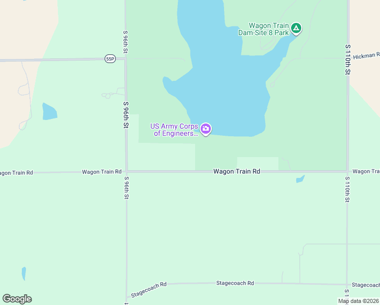 map of restaurants, bars, coffee shops, grocery stores, and more near 10000 Wagon Train Road in Hickman