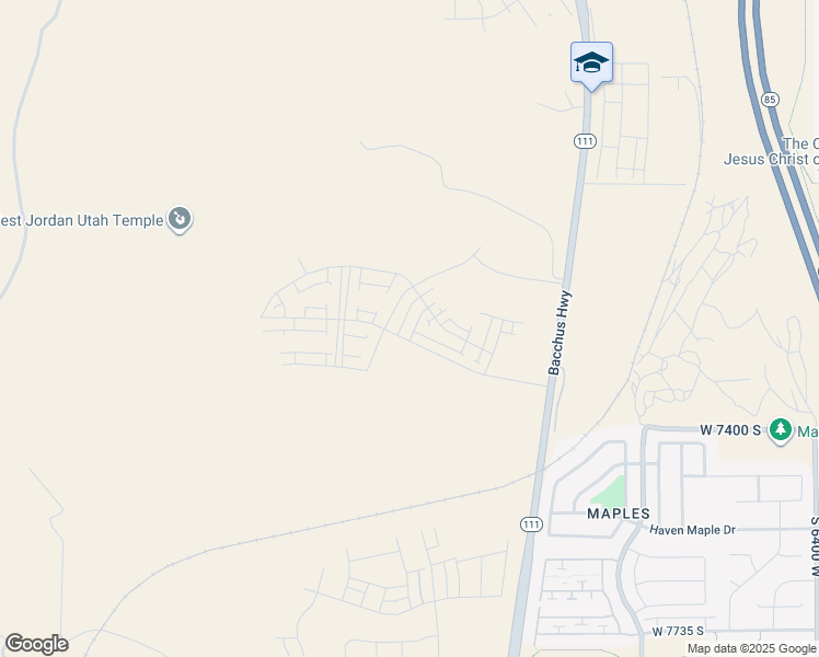 map of restaurants, bars, coffee shops, grocery stores, and more near 7238 Campion Drive in Copperton